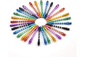 GSRECY Ricoy 2BA 53 mm 6 colore in lega di alluminio freccette alberi freccette freccette steli colore misto (confezione da 30)