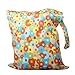 Waterproof Reusable Baby Cloth Diaper Bag Double Zipper Colorful Circles Pattern