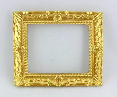 Dolls House Empty Gold Picture Painting Frame Miniature 1:12 Scale Accessory