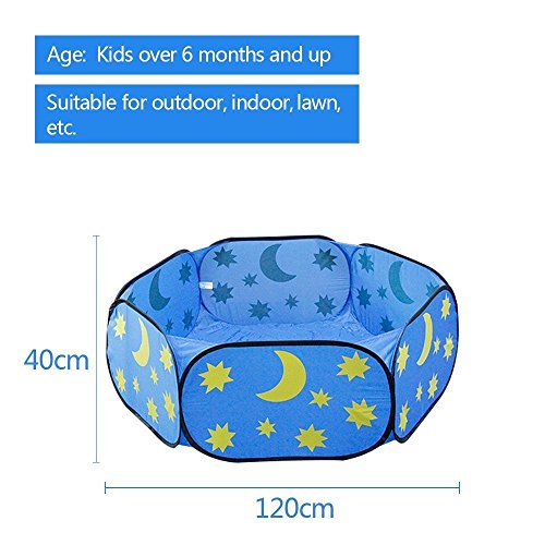 Ball Pit, Kids Toddler Pop Up Baby Ball Pool Play Pit Pool Indoor Outdoor, Balls NOT included (47 x 23 x 15 Inch)