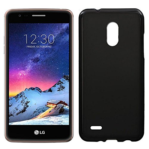 Movixoz - Funda de TPU Mate Lisa LG K4 2017 K8 2017 Silicona Flexible Negro