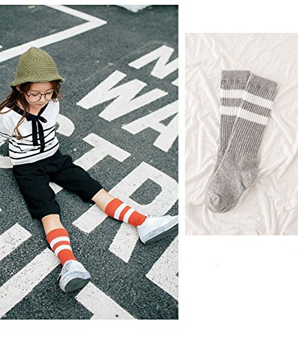 Mid-calf length Socks Autumn and Winter socks Beauty and Comfortable Baby Socks for Girl 2Pairs (4-6years)