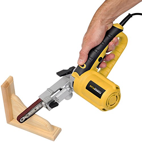 400 Watt Powerfeile Geradeschleifer Elektrofeile Bandschleifer Feinbandschleifer Präzisionsbandschleifer im Koffer plus 10 x Schleifbänder – POWX139 - 7