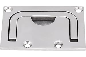 QIILU Manija de escotilla,Manija de casillero, escotilla marina de acero inoxidable integrada para yates