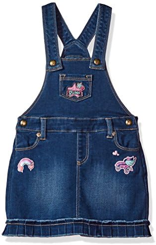 Guess Girls Overalls With Patches Jumpsuit - Blue -