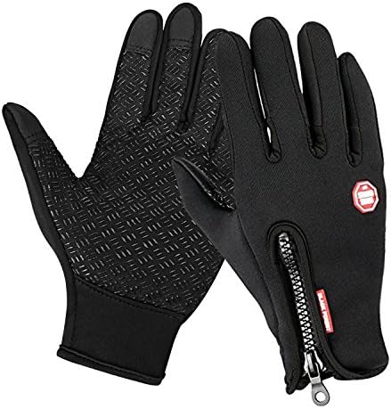 Speedrid Winter Touchscreen Water-resistant Windproof Outdoor Sport Bike Gloves for Men and Women, Ajustable Non-slip Full Finger For Cycling Running Driving Skiing Climbing