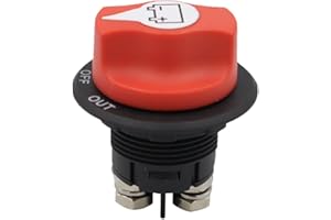 BAMYLI Battery Isolator Switch 12V-36V, 100A Isolator Switch, Battery Isolator Switch With Fuse Compatible With Car, Yacht, Lawn Mowe