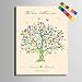 Produktbild Fingerabdruck Signature Leinwand Malerei Colorful Bäume und Vögel Hochzeit Geschenk Hochzeit Dekoration (include12ink Farbe), canvas, 59x80cm