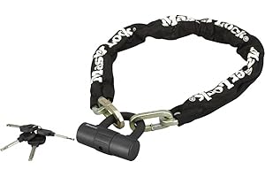 MASTER LOCK Chaîne Antivol Vélo avec mini U [Clé] [Antivol Certifié] 8234EURDPRO - Idéal pour les Vélos, Vélos Electriques, VTT et autres