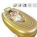 Produktbild Tragbare große aufblasbare Badewanne, Familien-Massage-heißes Frühlings-aufblasbares Bad-Fass, bequeme erwachsene aufblasbare Wanne SPA, Goldumwelt PVC und elektrische Luftpumpe