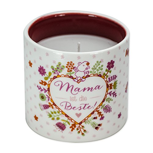 Sheepworld 44437 Kerze "Mama ist die Beste", im Porzellan-Becher