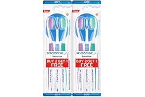 Sensodyne Sensitive Toothbrush, Soft (Color May Vary) - Packof 6