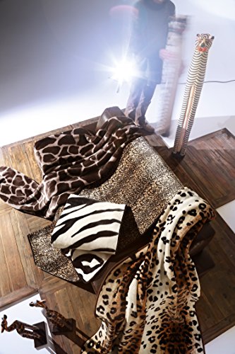 biederlack De Luxe Wohndecke Leopard 150×200 multi - 2