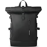hk Roll Top Backpack Grande Zaino Laptop 15.6'' Porta USB Resistente all'acqua Antifurto Viaggio Escursionismo Campeggio Coll