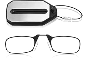 EIHI EIH1 Lunettes pour Lire sans Branche pour Hommes et Femmes Mini Portable Pince Nez Lunettes de Lecture Légères(2.0)