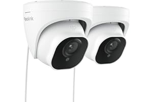 Reolink PoE Security Camera 5MP Super HD with Person/Vehicle Detection, IP67 Waterproof with microSD Card Slot, Audio, 30m IR Night Vision, RLC-520A 2 Pack