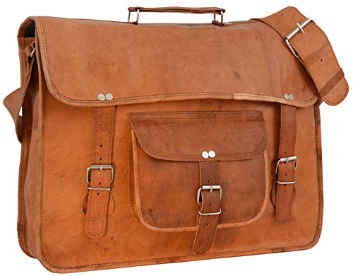 Preisvergleich Produktbild Gusti Leder nature "Tom" Umhängetasche Laptoptasche 17 Zoll Braun U27