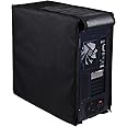 EDRAK® PREMIUM PC Computer CPU Cover For Dustproof Waterproof Skechproof | 7.5W x 16H x 17D Inch/19W x 41H x 44D CM Desktop CPU MINI TOWER Accessories(BLK)