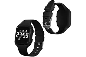 HUYVMAY Pedometro Orologio senza App/Bluetooth, Orologio Digitale Impermeabile con Cronometro Sveglia, Contacalorie, Contatore di distanza, Contapassi, Orologio Sportivo per Donna e Bambini