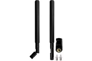 GREATZER 2X Antenna 5G 4G WIFI Antenna LTE 6DBI Omnidirezionale Amplificatore Segnale SMA / TS9，700-6000MHz,GSM/GPRS/2G/3G/4G/5G per Router Wireless Monitoraggio Della Sicurezza Telecamera di Sicurezza IP