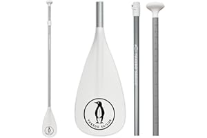 Tuxedo Sailor SUP Paddle - 3 Piece Adjustable Stand Up Paddle Board Paddle - Lightweight & Floating Paddle Board Oar - Durable and Packable, Reinforced Nylon Blades - Efficient Stroke