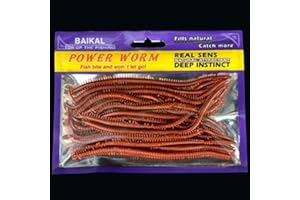 CLVEDU LVEDU 20pcs/pack Artificial Sea Worms 135mm Earthworm Soft Fishing Lures Soft Bait Lifelike Fishy Smell Lures