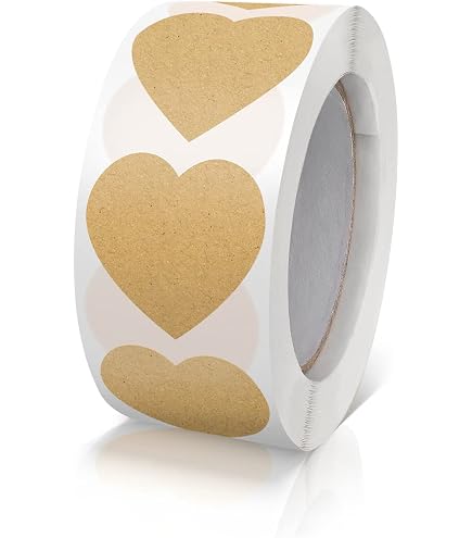 Herzförmige Etiketten – 60 Stück, Dunkelorange, 28x28 Mm, Selbstklebend, Für Basteln & Dekoration
