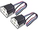 Produktbild 2x H4 Keramik Birnen Fassung Lampen Stecker Halogen Sockel 12/24V P43t Auto KFZ