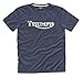 Price comparison product image Genuine Triumph Motorcycles Vintage Logo Navy T-shirt (Large)