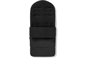 FOR YOUR LITTLE ONE Premium Footmuff/Cosy Toes Compatible with Joie Nitro - Black Jack