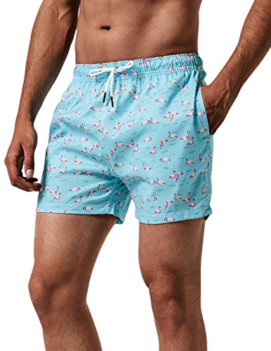 MaaMgic Short de Bains Homme Maillot de Bain Pants Court de Sport Séchage Vite Bien pour Vacance a la Plage