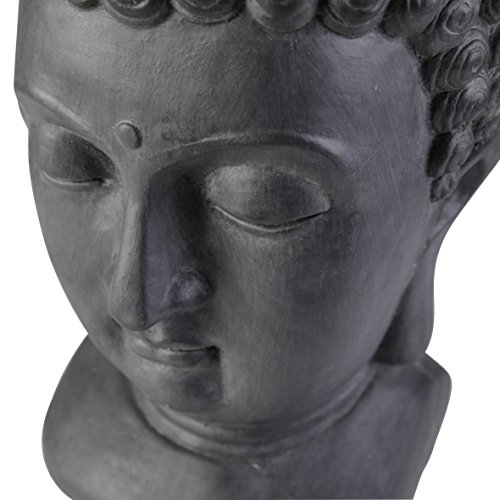 greemotion 124228 Buddha Dekokopf, 27 x 25 x 49 cm, schwarz - 6