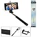 SumacLife Extendable AUX Cable Selfie Stick Monopod for Camera, iPhone and Smartphones iOS Andriod Cellphone (Multicolor) RS.199.00