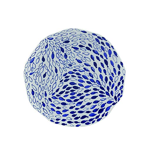 Rose & Tulipani - Plato Llano (27 cm), Color Azul