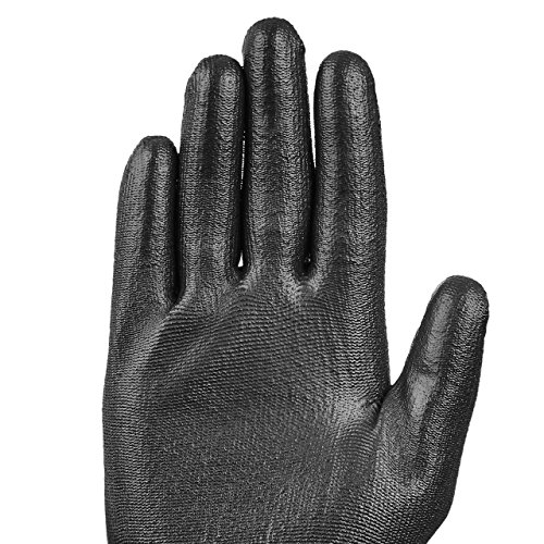 Lumaland leichte Nylon Strickhandschuhe EN 388 4131 Arbeitshandschuhe 10 Paar verschiedene Größen XL - 3