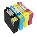 Produktbild DOREE Satz von kompatiblen Tintenpatronen Ersatz für Epson 34XL T34XL T3471 T3472 T3473 T3474, WorkForce Pro WF-3720DWF, WF-3725DWF Drucker
