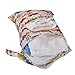 2-Zip Washable Baby Cloth Diaper Nappy Bag Elephant Pattern