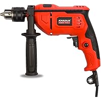 KHADIJA 650 Watt 13mm Power Impact Reverse Forward Rotation Drill Machine with Speed Regulator, Red