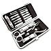 Produktbild 12-teiliges Maniküre, Bestfire Pediküre Set, Nagelpflege-Set, Etui Nagelpflege Persönliche Maniküre, Pediküre Set, Reisen & Grooming Kit Tools