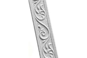 Hoomall Wallpaper Border 3D Waterproof Wall Trim Line Skirting Border Self Adhesive Wall Decal Removable Wall Room Tiles Sticker for Kitchen Bathroom (Silver Gray，230×4.8cm)