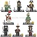 Produktbild mini figures star wars marvel avengers toy man keyrings dc super fits with lego Pirates of the Caribbean - 8 m...