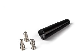 BlackNugget bn-ca1-s Autoantenne-Universal Kfz geeignet Autos-Dachantenne mit erstklassiger Empfangsqualität-Kurze Auto Antenne für AM & FM Empfang-Stabantenne | Kurzstabantenne, 6.5 cm