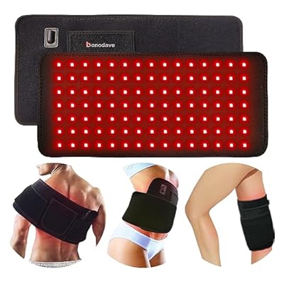 Red Light Therapy Near Infrared Light Therapy Large Pad For Body Pain Relief Wearable Wrap Waist Back Stomach Muscle Repair, Decrease Inflammation, Recovery, Energy