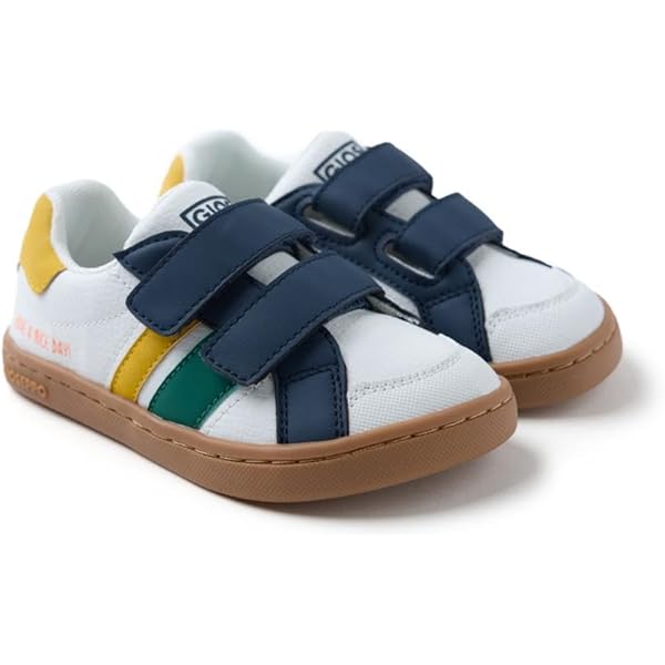 Baskets Enfant Pablosky Sax 210818 – Cuir Naturel, Semelle SUPERFLEX, Confort Pieds Nus, Fabriquées En Espagne