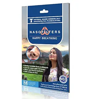 NANOCLEAN GLOBAL PVT. LTD. Nasofilters (Medium, Brown)