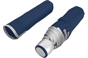 PERLETTI Ombrello Pieghevole Apertura Manuale Donna Uomo - Ombrello Antivento Piccolo da Borsa Viaggio Resistente Leggero - Ombrello Mini Compatto Tinta Unita - Diametro 97 cm