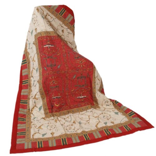 Bassetti 9265852 Granfoulard Plaid Oplontis V8 Größe: 135 x 190 cm, rot