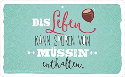 Frühstücksbrettchen "Spuren von Müssen" Brettchen Schneidbrett Rannenberg Neu
