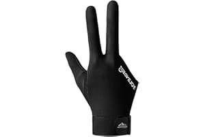 LUCKXING Anti Slip Billiard Glove 3 Fingers Show Gloves 3 Fingers Pool Gloves, Billiard Gloves Cue Shooter Pool Gloves Left And Right Hand Shooters Cue Sport Glove For Women Men Billiard Shooters Sport