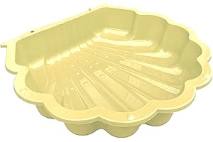 TikTakToo Bac à sable ou à eau, en forme de coquillage, sans couvercle, 1 pièce (sable)